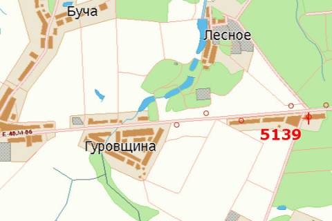 Билборд A на трассах Киевской области, 3x6  Київ - Житомир, 15км+650м до Києва (разворот у напрямку  Києва (c. Шпитьки)) схема