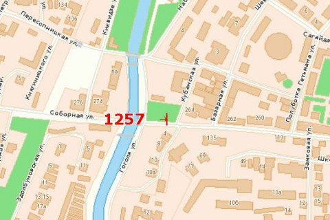 Билборд B в Васильевке, 3x6  Соборна вул., 264 схема