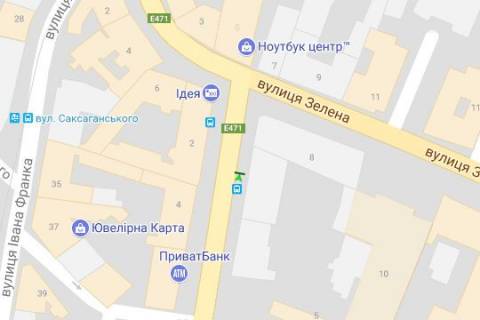 Сiтiлайт A у Львові, 1.2x1.8  Шота Руставелі вул., 4 схема