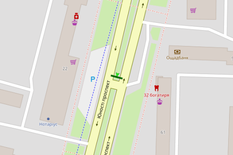 Prismatron, Prism A in Vasylivka, 3x6  Unosti prosp., 22 (v napramku st. Pirogova) - 426940 scheme