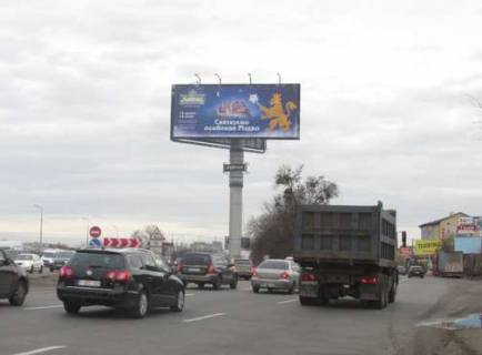 Билборд A в Киеве, 5x12  Велика Кільцева дорога, : шляхопровід на смт Жуляни (у напрямку  Одеської пл.) фото 1