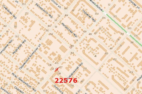 Billboard B in Vasylivka, 3x6  Nadpil'na st. (Il'ina st.) - Engel'sa st. (V'aceslava Cornovola st.) scheme