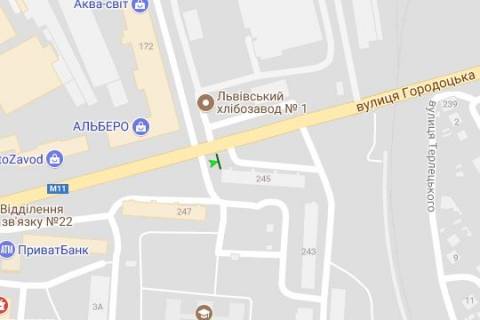 Призма A в Львове, 3x6  Городоцька вул., 245 (призма) - 404966 схема