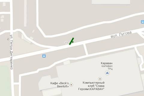 Prismatron, Prism A in Kyiv, 3x6  Lugova st., No2 navproti TC "Karavan" (u napramku  st.Avtozavods'koi) - 272445 scheme