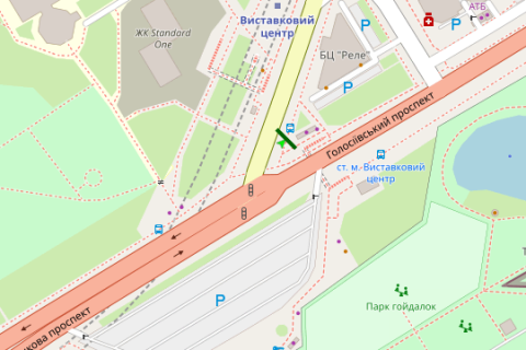 Видеоборд A в Киеве, 4x8  просп. Голосіївський (40-річчя Жовтня). - Васильківська вул., (розширення 768х384) - 661062 схема