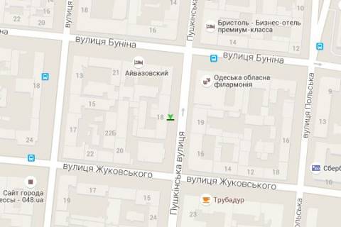 Ситилайт B в Васильевке, 1.2x1.8  Пушкінська вул., 18 схема