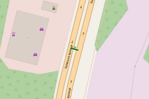 Prismatron, Prism A in Vinnytsia, 3x6  Kiivs'ka st., 175 (v'izd v misto z boku Kieva, prizma) - 271477 scheme