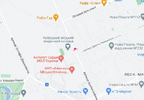 Призма B в Киеве, 3x6  Братиславська вул., 38 - 663148 схема