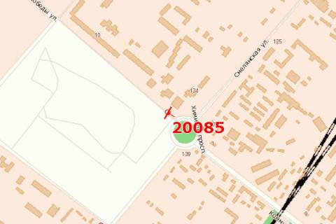 Билборд A в Черкассах, 3x6  Перемоги просп., 2 - Смілянська вул. схема
