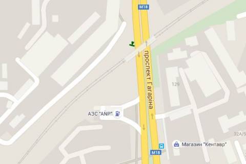 Беклайт A у Василівці, 2.3x3.14  Гагаріна просп. (під мостом) схема