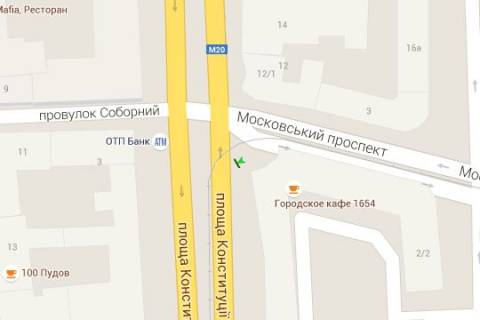 Ситилайт B в Васильевке Конституції пл., 2/2 - Московський просп., (колона) (сторона С) схема