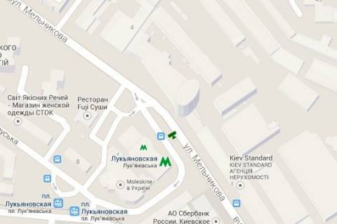 Citylight B in Kyiv, 1.2x1.8  Illenka Uria st., (st.m. "Luk"anivs'ka", ""McDonald's") No2 scheme
