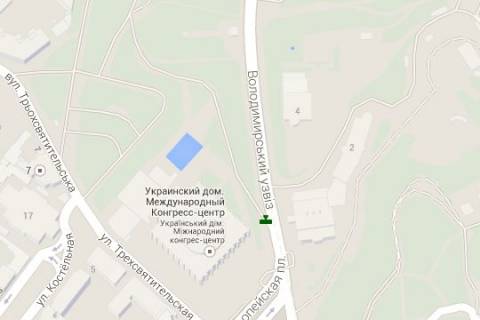 Скроллер A в Киеве, 1.2x1.8  Володимирський узвіз, (зелена зона) №1 - 271582 схема