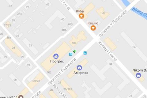 Беклайт A у Чернігові, 1.2x1.8  Перемоги просп., 102 схема