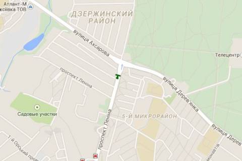 Бэклайт B в Харькове, 1.2x1.8  Науки просп. (Леніна просп.) - Дерев`янка вул., (зупинка) схема