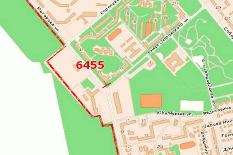 Билборд B в Ровно, 3x6  вул. Кулика і Гудачека (Макарова). - Князя Острозького вул. схема