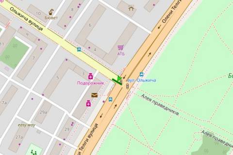 Scrolller, Scroll A in Vasylivka, 2.3x3.14  Teligi Oleni st., 31/1 - 422381 scheme