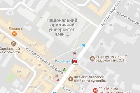 Бэклайт A в Васильевке, 2.3x3.14  Пушкінська вул. - Ярослава Мудрого вул. (Петровського вул.) схема