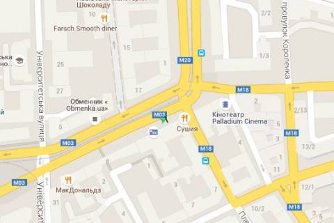 Ситилайт B в Харькове Рози Люксембург пл. (Павлівська пл.) - Плетнівський пров. схема