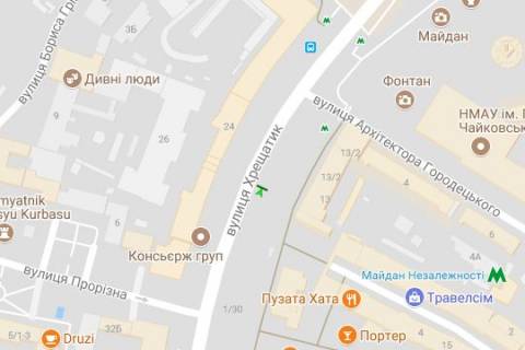 Скроллер A в Киеве, 1.2x1.8  Хрещатик вул., 13  ( ТД "Хрещатик") - 272754 схема