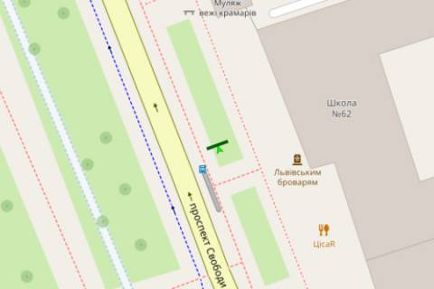 Скроллер A в Львове, 1.2x1.8  Свободи просп., 16 (№2) - 660742 схема