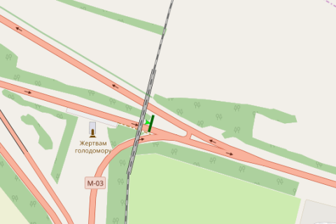 Билборд A в Васильевке, 6x3  Київ - Бориспіль, розворот перед м.Бориспіль (в напр. Харківа) схема