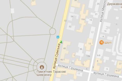 Ситилайт B в Харькове, 1.2x1.8  Сумська вул., 48 схема