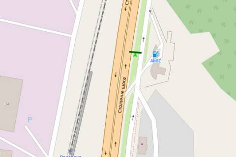 Билборд A в Киеве, 3x6  Столичне шосе - Набережно-Корчуватська вул., 11 схема