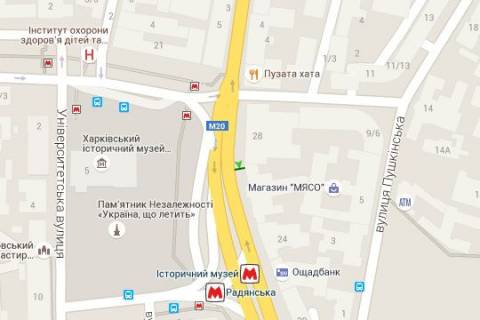 Ситилайт B в Харькове, 1.2x1.8  Конституції пл., 26 (№2) схема