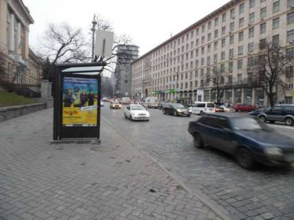 Бэклайт B в Киеве, 1.2x1.8  Михайла Грушевського вул., 1, готель «Дніпро» (1) фото 1