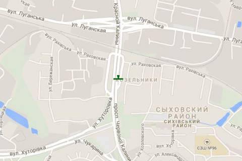 Билборд B в Васильевке, 3x6  Червоної Калини просп., 29 - Хуторівка вул. схема