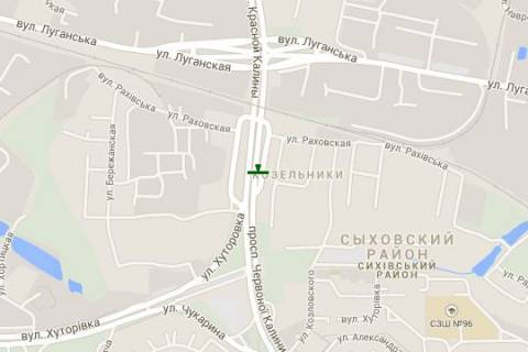 Билборд B в Львове, 3x6  Червоної Калини просп., 29 - Хуторівка вул. схема