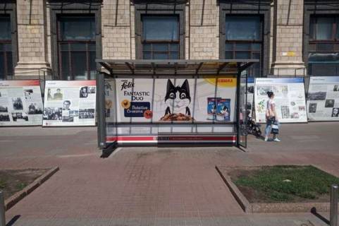 Білборд, Бігборд (Борд)  A у Василівці, Нестандарт  Хрещатик вул., №24 (брендування) Фото 1