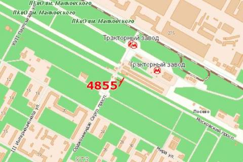 Билборд A в Харькове, 3x6  Героїв Харкова просп. (Московський просп.) - Архітектора Альошина просп. (Орджонікідзе просп.) схема