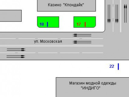 Бэклайт A в Житомире, 1.2x1.8  Київська вул., 93 схема