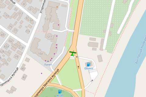 Билборд B в Васильевке, 3x6  Івасюка вул. (від мосту, права) схема