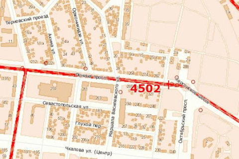 Билборд B в Васильевке, 3x6  Центральний просп. (Леніна просп.) - 10 Слобідська вул. (Луначарського вул.), (№1) схема