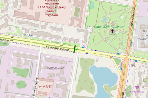 Призма A в Львове, 3x6  Наукова вул., 3 - Стрийська вул., (призма) (від вул. Стрийська) - 404975 схема