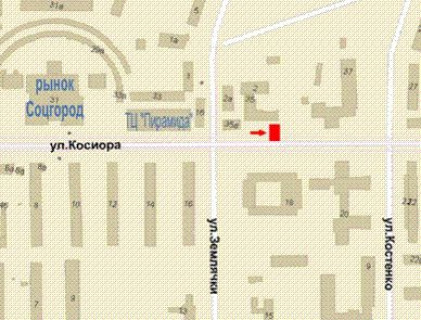 Бэклайт B в Кривом Роге, 1.2x1.8  Соборності вул., 35 схема