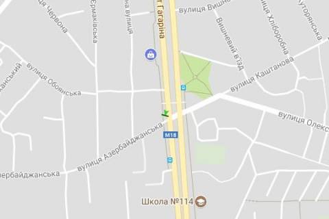 Скролер, Скрол A у Харкові, 2.3x3.14  просп. Аерокосмічний (Гагаріна). - Азербайджанська вул. - 167658 схема