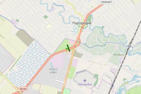 Billboard B in Pidgorodne, 3x6  Donec'ke sose, No8 (Pidgorodne "Epicentr") scheme