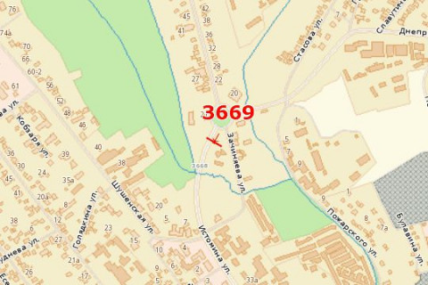 Билборд B в Васильевке, 3x6  Істоміна вул. схема