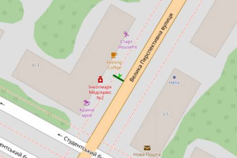 Ситилайт A в Кропивницкий (Кировоград), 1.2x1.8  Велика Перспективна вул., 6/3 схема