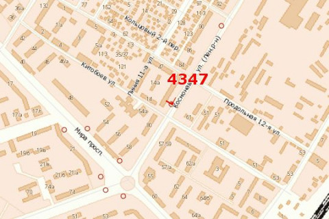 Билборд A в Васильевке Космонавтів вул., 82 схема