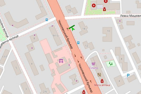 Скроллер A в Киеве, 2.3x3.14  Чоколівський бульв., 14 - 83261 схема