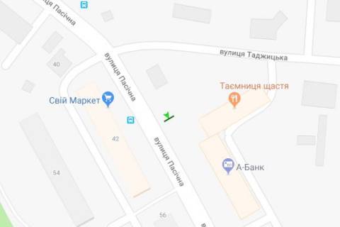 Білборд, Бігборд (Борд)  B у Василівці Пасічна вул., 43 схема