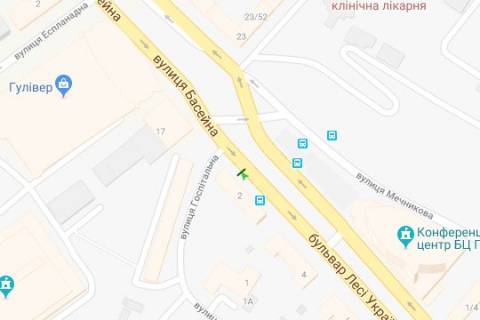 Бэклайт B в Киеве, 1.2x1.8  Лесі Українки бульв., 2 схема