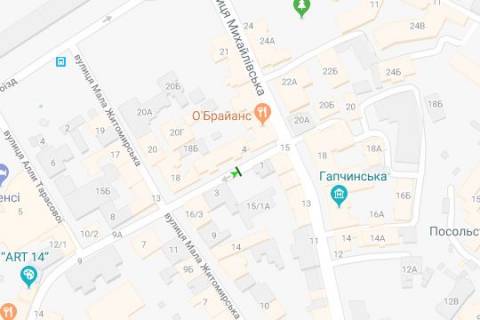 Беклайт A у Києві, 1.2x1.8  Михайлівський пров., 1 схема