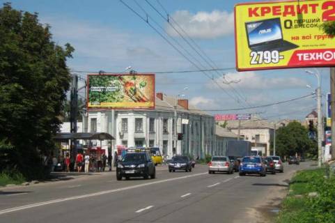 Білборд, Бігборд (Борд)  B у Василівці, 3x6  Сінна вул. - Шевченка вул. Фото 1