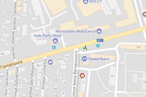 Призма A в Львове Городоцька вул. - Виговського вул. (Івана Виговського вул.) (призма) - 258781 схема